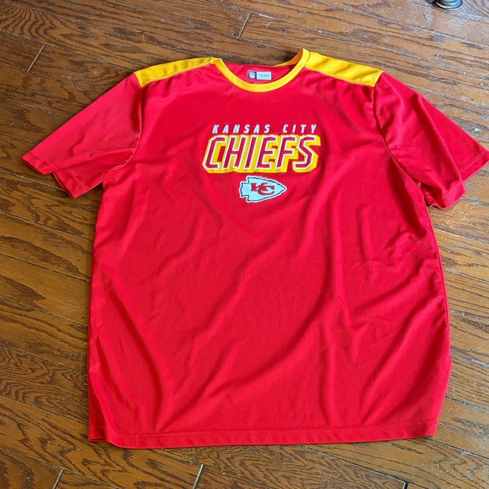 Kansas City Chiefs Red and Yellow Short-Sleeve Fan Jersey